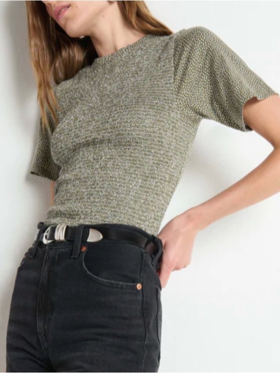Nation LTD Tops - OLIVIA SMOCKED TEE